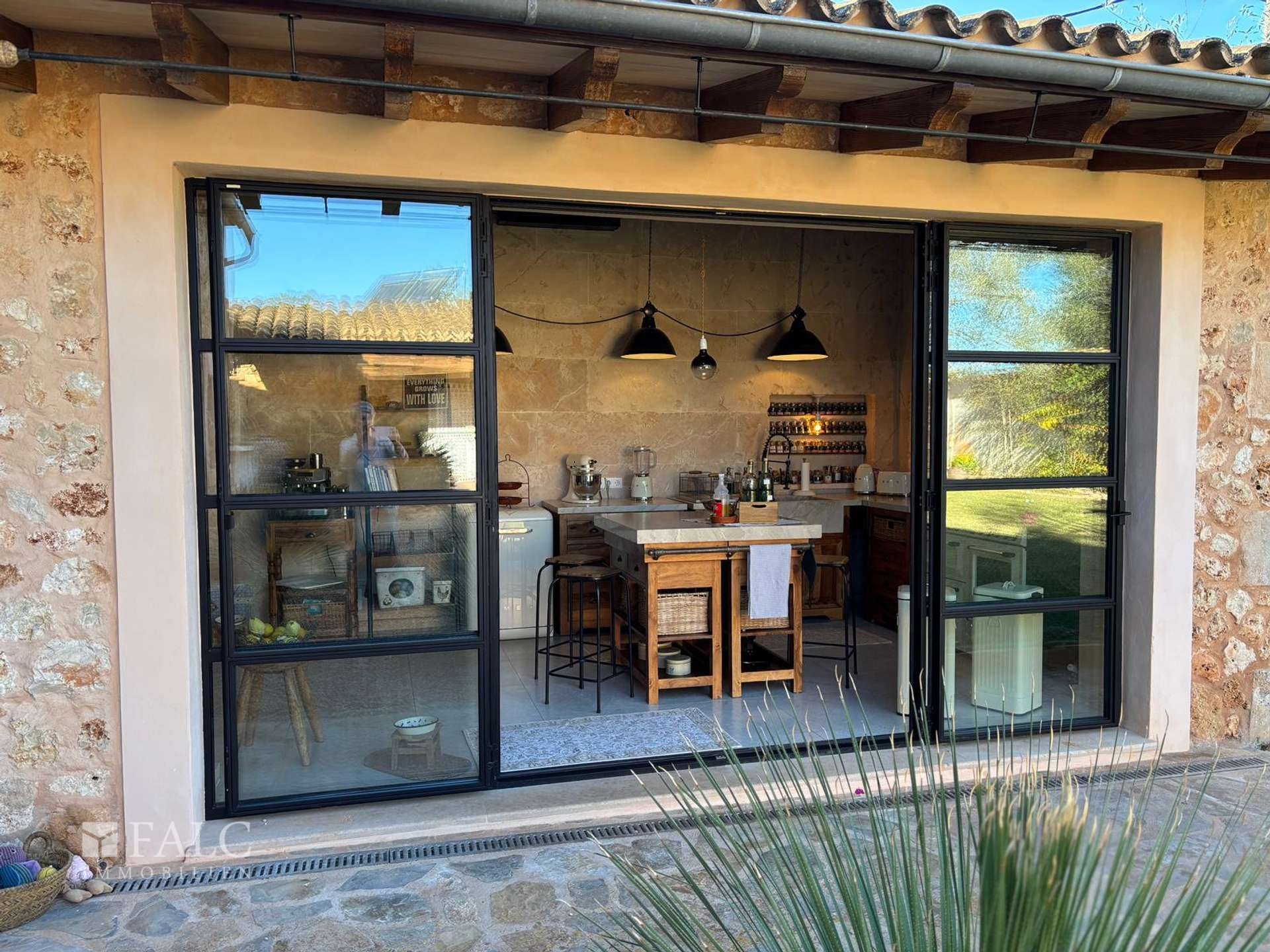 Blick Patio Kueche